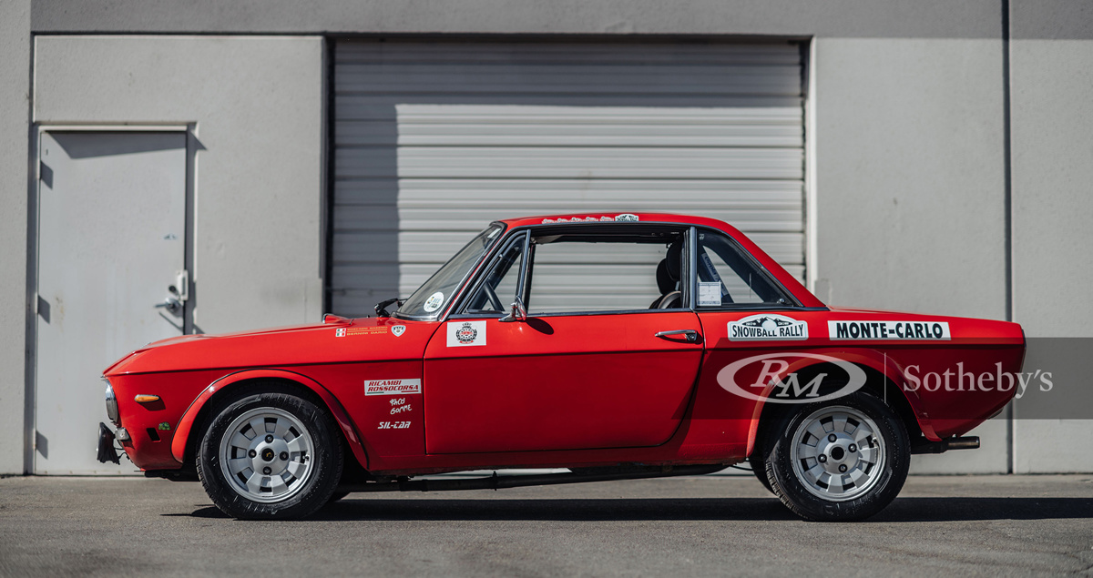 Rosso Corsa 1972 Lancia Fulvia Coupe 1600 HF Series 2 Fanalino available at RM Sotheby’s Arizona Live Auction 2021